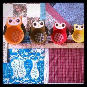 Adorable ceramic owl measuring cups